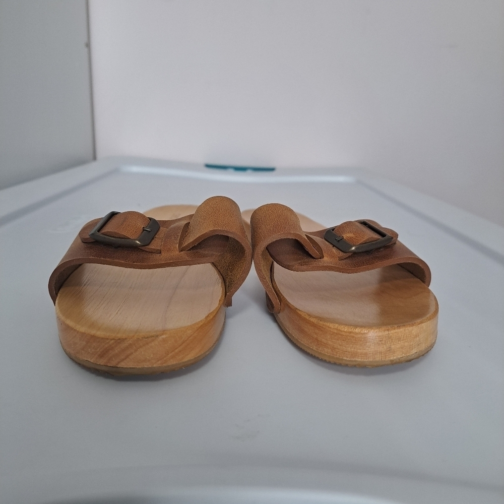 Christy Dawn Ventura Clog Cognac Leather 7 - Picture 7 of 11